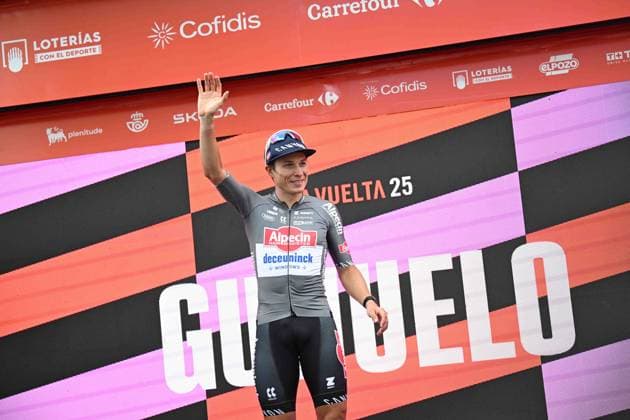 12-09-2025 Vuelta A Espana; Tappa 19 Rueda - Guijuelo; 2025, Alpecin - Deceuninck; Philipsen, Jasper; Guijuelo; 