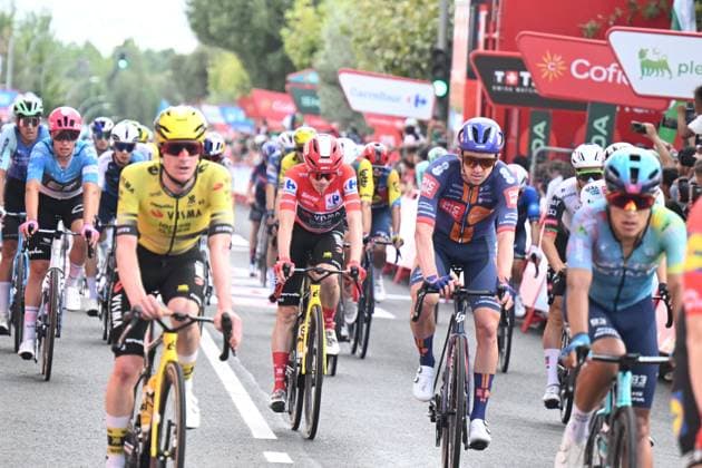 12-09-2025 Vuelta A Espana; Tappa 19 Rueda - Guijuelo; 2025, Visma - Lease A Bike; Vingegaard, Jonas; Guijuelo; 