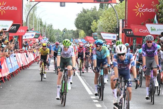 12-09-2025 Vuelta A Espana; Tappa 19 Rueda - Guijuelo; 2025, Visma - Lease A Bike; Vingegaard, Jonas; Guijuelo; 