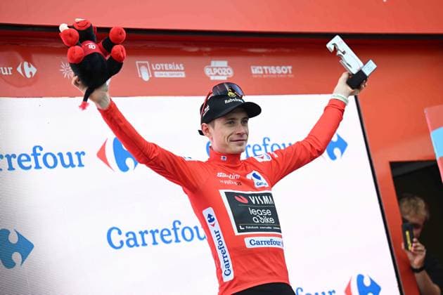 12-09-2025 Vuelta A Espana; Tappa 19 Rueda - Guijuelo; 2025, Visma - Lease A Bike; Vingegaard, Jonas; Guijuelo; 