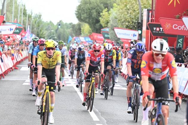 12-09-2025 Vuelta A Espana; Tappa 19 Rueda - Guijuelo; 2025, Visma - Lease A Bike; Vingegaard, Jonas; Guijuelo; 