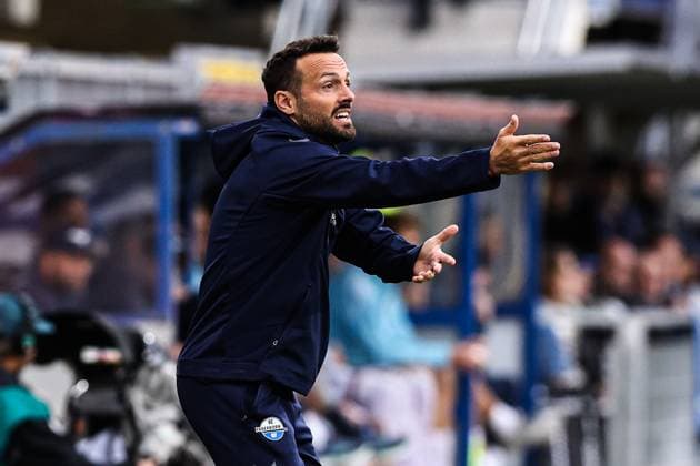 Coach Ralf Kettemann SC Paderborn 2 Soccer Bundesliga Season 2025 2026 SC Paderborn vs VfL Bochum at the Home Deluxe Arena in Paderborn Soccer,Man,Men,Germany,12 09 2025