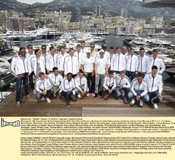 Football, EURO 2012, Team outing of the German national team to Formula 1 in Monaco