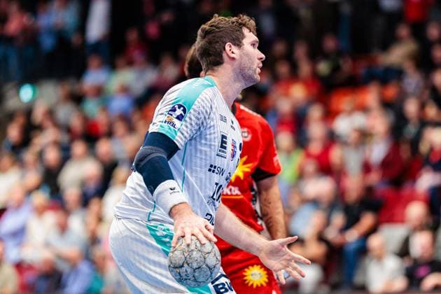 Jonathan Fischer SG BBM Bietigheim, 36 aergert sich regt sich auf GER, TuS N Luebbecke vs SG BBM Bietigheim, Handball, 2 Bundesliga, 3 Spieltag, Spielzeit 2025 2026, 12 09 2025 GER, TuS N Luebbecke vs SG BBM Bietigheim, Handball, 2 Bundesliga, 3 Spieltag, Spielzeit 2025 2026, 12 09 2025 Luebbecke Copyright: xEibner-Pressefoto JanxRollingerx EP_JSK