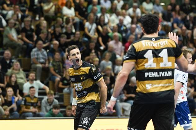 Sebastian Greß HC Elbflorenz 2006, 25 HC Elbflorenz 2006 vs 1 VfL Potsdam, 2 Handball Bundesliga Men, Season 2025 2026, 12 09 2025 HC Elbflorenz 2006 vs 1 VfL Potsdam, 2 Handball Bundesliga Men, Season 2025 2026, 12 09 2025 Dresden Copyright: xEibner-Pressefoto xHoepnerx EP_PHR