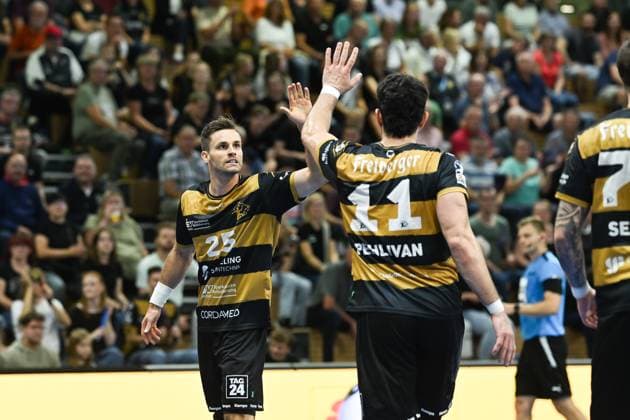 Sebastian Greß HC Elbflorenz 2006, 25 HC Elbflorenz 2006 vs 1 VfL Potsdam, 2 Handball Bundesliga Men, Season 2025 2026, 12 09 2025 HC Elbflorenz 2006 vs 1 VfL Potsdam, 2 Handball Bundesliga Men, Season 2025 2026, 12 09 2025 Dresden Copyright: xEibner-Pressefoto xHoepnerx EP_PHR