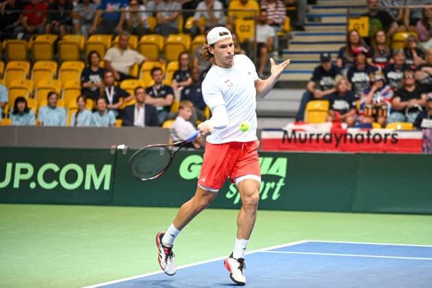 GDYNIA, 12.09.2025 Tenis ziemny Davis Cup Mecz Polska - Wielka Brytania Tennis Davis Cup Match Poland - Great Britain NZ Tomasz Berkieta Fot. ANNA LANGOWSKA 058sport.pl NEWSPIX.PL --- newspix.pl 