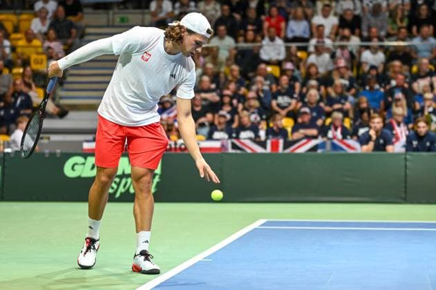 GDYNIA, 12.09.2025 Tenis ziemny Davis Cup Mecz Polska - Wielka Brytania Tennis Davis Cup Match Poland - Great Britain NZ Tomasz Berkieta Fot. ANNA LANGOWSKA 058sport.pl NEWSPIX.PL --- newspix.pl 