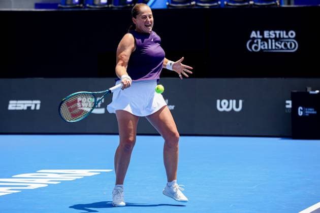 WTA GUADALAJARA 250 OPEN WTA GUADALAJARA 250 OPEN OSTAPENKO VS STAKUSIC 12092025 GUADALAJARA, JALISCO Action photo of Jelena Ostapenko, during day 5 the WTA Guadalajara 250 Open, held at the Centro Panamericano de Tenis of Guadalajara, Jalisco, Mexico Action photo of Jelena Ostapenko, during day 5 of the WTA Guadalajara 250 Open, held at the Centro Panamericano de Tenis of Guadalajara, Jalisco, Mexico PHOTO BY IMAGENSHOP AGENCIA FOTOGRAFICA GUADALAJARA JALISCO MEXICO Copyright: xIMAGENSHOPxAGENCIAxFOTOGRAFICAx