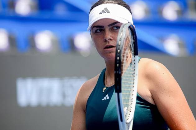 WTA GUADALAJARA 250 OPEN OSTAPENKO VS STAKUSIC 12092025 GUADALAJARA, JALISCO Action photo f Marina Stakusic of Canada, during day 5 the WTA Guadalajara 250 Open, held at the Centro Panamericano de Tenis of Guadalajara, Jalisco, Mexico Action photo f Marina Stakusic of Canada, during day 5 the WTA Guadalajara 250 Open, held at the Centro Panamericano de Tenis of Guadalajara, Jalisco, Mexico PHOTO BY IMAGENSHOP AGENCIA FOTOGRAFICA GUADALAJARA JALISCO MEXICO Copyright: xIMAGENSHOPxAGENCIAxFOTOGRAFICAx