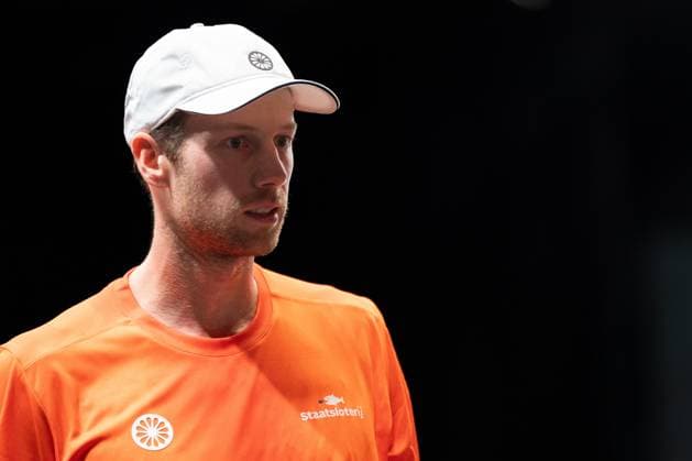 2025-09-12 2025 Davis Cup Qualifiers Second Round GRONINGEN, NETHERLANDS - SEPTEMBER 12: Botic van de Zandschulp of the Netherlands during the 2025 Davis Cup Qualifiers Second Round match between Netherlands and Argentina at MartiniPlaza on September 12, 2025 in Groningen, Netherlands. (Photo by Marleen Fouchier BSR Agency) Groningen Netherlands Content not available for redistribution in The Netherlands directly or indirectly through any third parties. Copyright: xBSRxAgencyx