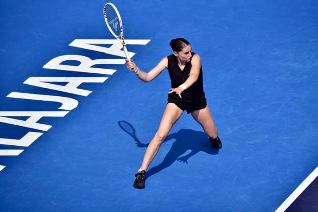 WTA GUADALAJARA 250 OPEN WTA GUADALAJARA 250 OPEN JACQUEMOT VS MARIA 12092025 GUADALAJARA, JALISCO Action photo of Elsa Jacquemot of France, during day 5 the WTA Guadalajara 250 Open, held at the Centro Panamericano de Tenis of Guadalajara, Jalisco, Mexico Action photo of Elsa Jacquemot of France, during day 5 of the WTA Guadalajara 250 Open, held at the Centro Panamericano de Tenis of Guadalajara, Jalisco, Mexico PHOTO BY IMAGENSHOP AGENCIA FOTOGRAFICA GUADALAJARA JALISCO MEXICO Copyright: xIMAGENSHOPxAGENCIAxFOTOGRAFICAx