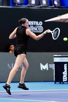 WTA GUADALAJARA 250 OPEN WTA GUADALAJARA 250 OPEN JACQUEMOT VS MARIA 12092025 GUADALAJARA, JALISCO Action photo of Elsa Jacquemot of France, during day 5 the WTA Guadalajara 250 Open, held at the Centro Panamericano de Tenis of Guadalajara, Jalisco, Mexico Action photo of Elsa Jacquemot of France, during day 5 of the WTA Guadalajara 250 Open, held at the Centro Panamericano de Tenis of Guadalajara, Jalisco, Mexico PHOTO BY IMAGENSHOP AGENCIA FOTOGRAFICA GUADALAJARA JALISCO MEXICO Copyright: xJorgexReyesx