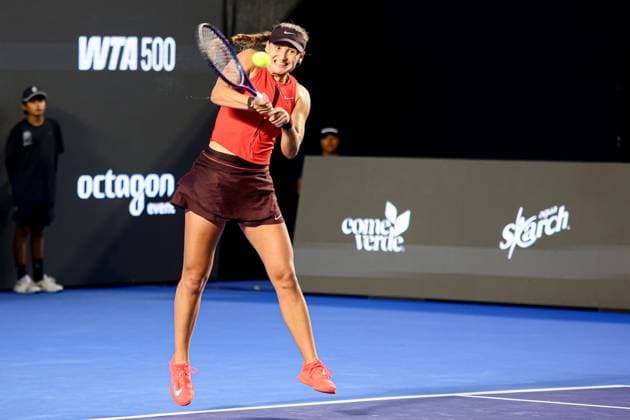 WTA GUADALAJARA 250 OPEN WTA GUADALAJARA 250 OPEN JOVIC VS KASINTSEVA 12092025 GUADALAJARA, JALISCO Action photo of Victoria Jimenez Katsinseva, during day 5 the WTA Guadalajara 250 Open, held at the Centro Panamericano de Tenis of Guadalajara, Jalisco, Mexico Action photo of Victoria Jimenez Katsinseva, during day 5 the WTA Guadalajara 250 Open, held at the Centro Panamericano de Tenis of Guadalajara, Jalisco, Mexico PHOTO BY IMAGENSHOP AGENCIA FOTOGRAFICA GUADALAJARA JALISCO MEXICO Copyright: xIMAGENSHOPxAGENCIAxFOTOGRAFICAx