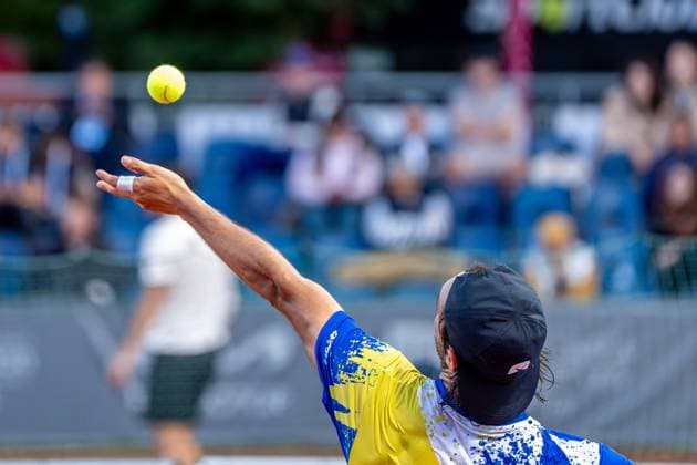 SZCZECIN 12.09.2025 TENIS INVEST IN SZCZECIN OPEN 2025 --- TENNIS INVEST IN SZCZECIN OPEN 2025: THIAGO AGUSTIN TIRANTE - VITALIY SACHKO N Z THIAGO AGUSTIN TIRANTE FOT. MARCIN JASINSKI ARENA AKCJI NEWSPIX.PL --- newspix.pl 