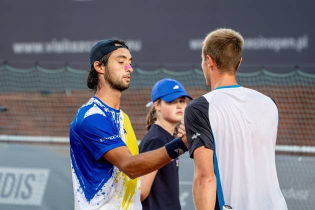 SZCZECIN 12.09.2025 TENIS INVEST IN SZCZECIN OPEN 2025 --- TENNIS INVEST IN SZCZECIN OPEN 2025: THIAGO AGUSTIN TIRANTE - VITALIY SACHKO N Z THIAGO AGUSTIN TIRANTE VITALIY SACHKO FOT. MARCIN JASINSKI ARENA AKCJI NEWSPIX.PL --- newspix.pl 