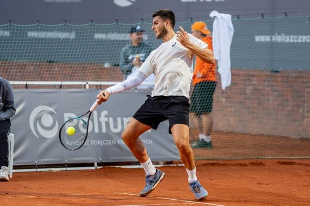 SZCZECIN 12.09.2025 TENIS INVEST IN SZCZECIN OPEN 2025 --- TENNIS INVEST IN SZCZECIN OPEN 2025: PABLO LLAMAS RUIZ - VIT KOPRIVA N Z PABLO LLAMAS RUIZ FOT. MARCIN JASINSKI ARENA AKCJI NEWSPIX.PL --- newspix.pl 