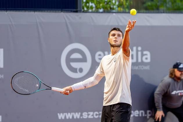 SZCZECIN 12.09.2025 TENIS INVEST IN SZCZECIN OPEN 2025 --- TENNIS INVEST IN SZCZECIN OPEN 2025: PABLO LLAMAS RUIZ - VIT KOPRIVA N Z PABLO LLAMAS RUIZ FOT. MARCIN JASINSKI ARENA AKCJI NEWSPIX.PL --- newspix.pl 