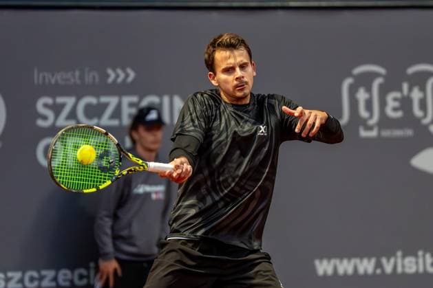 SZCZECIN 12.09.2025 TENIS INVEST IN SZCZECIN OPEN 2025 --- TENNIS INVEST IN SZCZECIN OPEN 2025: IVAN LIUTAREVICH BRUNO PUJOL NAVARRO - PIOTR MATUSZEWSKI PETR NOUZA N Z PETR NOUZA FOT. MARCIN JASINSKI ARENA AKCJI NEWSPIX.PL --- newspix.pl 