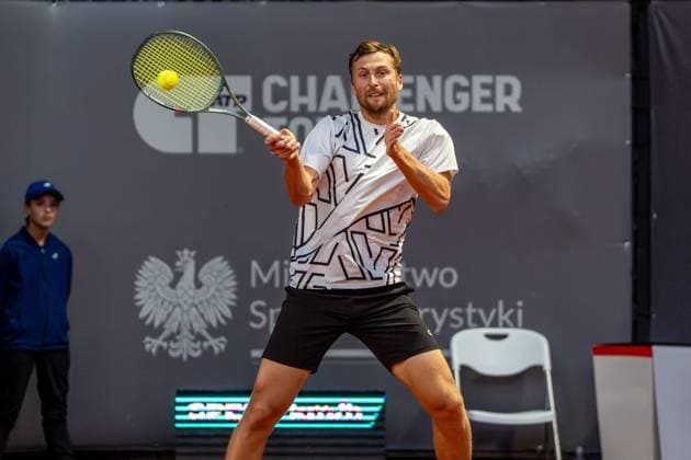 SZCZECIN 12.09.2025 TENIS INVEST IN SZCZECIN OPEN 2025 --- TENNIS INVEST IN SZCZECIN OPEN 2025: IVAN LIUTAREVICH BRUNO PUJOL NAVARRO - PIOTR MATUSZEWSKI PETR NOUZA N Z IVAN LIUTAREVICH FOT. MARCIN JASINSKI ARENA AKCJI NEWSPIX.PL --- newspix.pl 