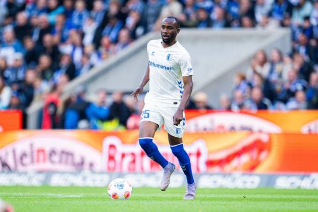 12 09 2025 Soccer, 2025 2026, 2 Bundesliga, 5 Matchday, DSC Arminia Bielefeld 1 FC Magdeburg Silas Gnaka Magdeburg DFL REGULATIONS PROHIBIT ANY USE OF PHOTOGRAPHS AS IMAGE SEQUENCES AND OR QUASI VIDEO