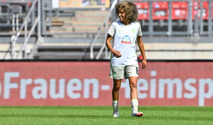 13 09 2025 Soccer season 2025 2026 1 Google Pixel Women Bundesliga 02 Matchday 1 FC Nuremberg FCN Club Clubfrauen SV Werder Bremen SVW Sportfoto Zink xwoxzix Goal celebration Joy after goal Goal shot to 0 2 by Amira Arfaoui 8, SV Werder Bremen