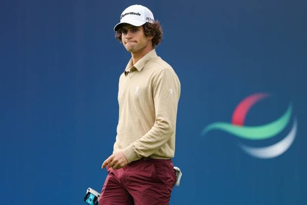 13th September 2025; Wentworth Club, London, England; The BMW PGA, Golf Herren Championship Round 3; Angel Ayora of Spain iss introduced to the fans on the 1st tee  HenningxvonxJagow