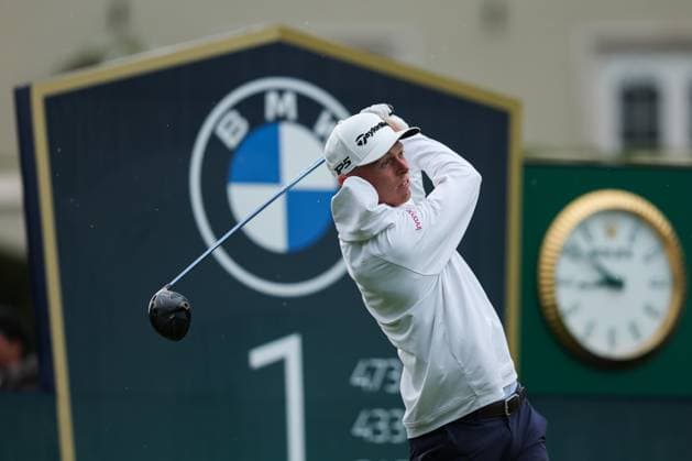 13th September 2025; Wentworth Club, London, England; The BMW PGA, Golf Herren Championship Round 3; Ryggs Johnston of United States tees off from the 1st tee  HenningxvonxJagow