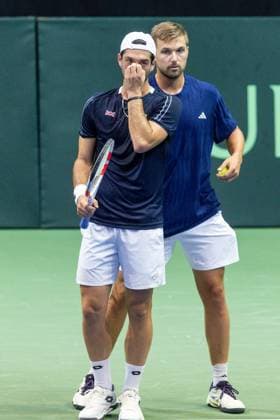 Davis Cup - Poland vs Great Britain Julian Cash, Lloyd Glasspool during Davis Cup - Poland vs Great Britain match in Gdynia, Poland on September 13, 2025 Gdynia Poland  Copyright: xFotoxOlimpikx originalFilename:jastrzebowski-daviscup250913_np0yd.jpg