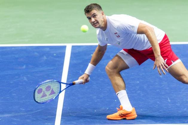 Davis Cup - Poland vs Great Britain Karol Drzewiecki during Davis Cup - Poland vs Great Britain match in Gdynia, Poland on September 13, 2025 Gdynia Poland  Copyright: xFotoxOlimpikx originalFilename:jastrzebowski-daviscup250913_npnC8.jpg