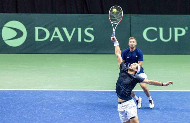 Davis Cup - Poland vs Great Britain Julian Cash, Lloyd Glasspool during Davis Cup - Poland vs Great Britain match in Gdynia, Poland on September 13, 2025 Gdynia Poland  Copyright: xFotoxOlimpikx originalFilename:jastrzebowski-daviscup250913_npS2A.jpg