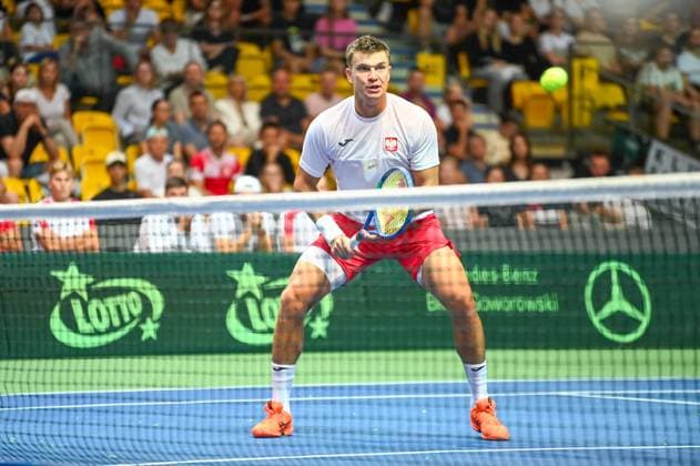 GDYNIA, 13.09.2025 Tenis ziemny Davis Cup Mecz Polska - Wielka Brytania Tennis Davis Cup Match Poland - Great Britain NZ Karol Drzewiecki Fot. ANNA LANGOWSKA 058sport.pl NEWSPIX.PL --- newspix.pl 