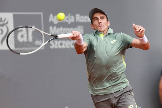 SZCZECIN, 13.09.2025 CWIERCFINAL TURNIEJU TENISA ZIEMNEGO ATP, Tennis Herren CHALLENGER - QUARTER FINAL ATP CHALLENGER INVEST IN SZCZECIN OPEN 2025 NZ GIJS BLANCANEAUX FOT. KRZYSZTOF CICHOMSKI NEWSPIX.PL --- newspix.pl 