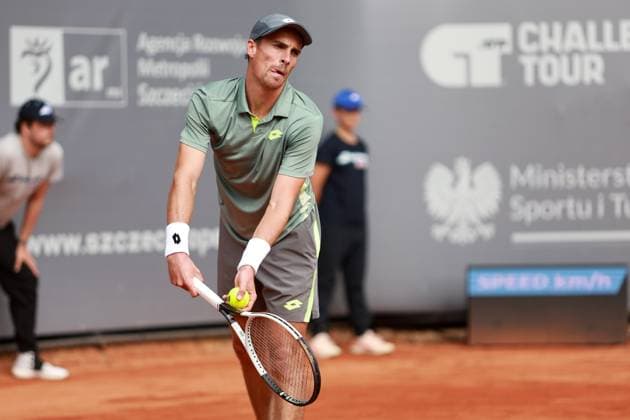 SZCZECIN, 13.09.2025 CWIERCFINAL TURNIEJU TENISA ZIEMNEGO ATP, Tennis Herren CHALLENGER - QUARTER FINAL ATP CHALLENGER INVEST IN SZCZECIN OPEN 2025 NZ GIJS BLANCANEAUX FOT. KRZYSZTOF CICHOMSKI NEWSPIX.PL --- newspix.pl 