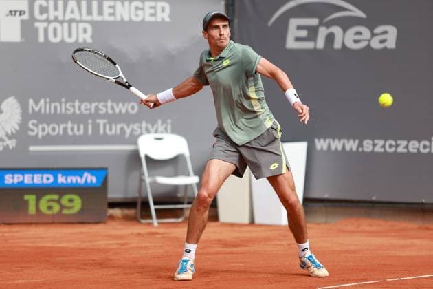 SZCZECIN, 13.09.2025 CWIERCFINAL TURNIEJU TENISA ZIEMNEGO ATP, Tennis Herren CHALLENGER - QUARTER FINAL ATP CHALLENGER INVEST IN SZCZECIN OPEN 2025 NZ GIJS BLANCANEAUX FOT. KRZYSZTOF CICHOMSKI NEWSPIX.PL --- newspix.pl 