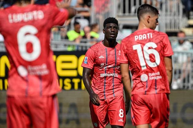 Michel Adopo of Cagliari Calcio during Cagliari Calcio vs Parma Calcio, Italian soccer Serie A match in Cagliari, Italy, September 13 2025  Copyright: xLuigixCanu IPAxSportx xipa-agency.netx xx IPA_64779837 IPA_Agency_IPA64779837