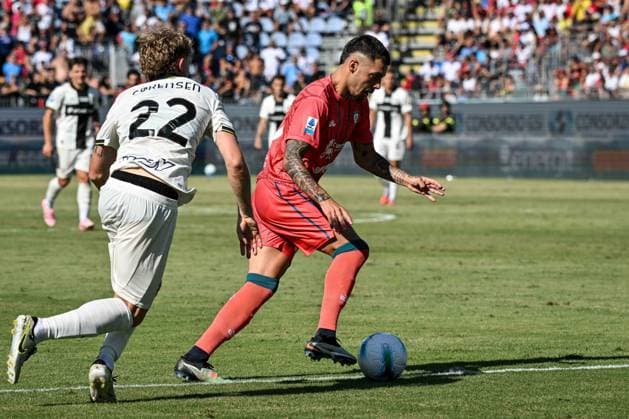 Gianluca Gaetano of Cagliari Calcio during Cagliari Calcio vs Parma Calcio, Italian soccer Serie A match in Cagliari, Italy, September 13 2025  Copyright: xLuigixCanu IPAxSportx xipa-agency.netx xx IPA_64783092 IPA_Agency_IPA64783092