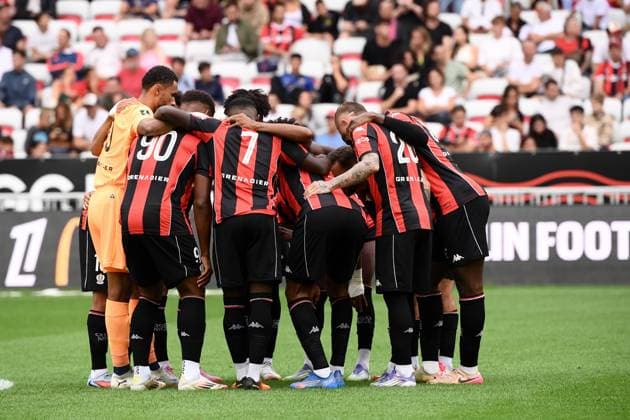 OGC Nice v FC Nantes - Ligue 1 McDonald s 2025 2026 Equipe de football de Nice OGCN during the Ligue 1 McDonald s match between Nice and Nantes at Allianz Riviera on September 13, 2025 in Nice, France. Nice France  Copyright: xFEPx 776348123