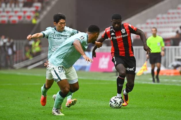 FOOTBALL : OGC Nice VS FC Nantes - Ligue 1 McDonald s - 13 09 2025 JÃ rÃ mie Boga (OGC Nice) - Ligue 1 Mcdonald s match between OGC Nice and Football Club de Nantes on September 13, 2025 at the Allianz Riviera Stadium in Nice. NiceFrance  Copyright: xWilliamxCannarellax