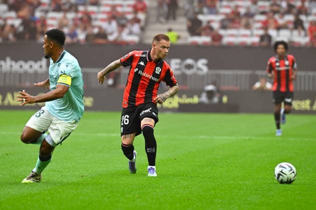 FOOTBALL : OGC Nice VS FC Nantes - Ligue 1 McDonald s - 13 09 2025 Melvin Bard (OGC Nice) - Ligue 1 Mcdonald s match between OGC Nice and Football Club de Nantes on September 13, 2025 at the Allianz Riviera Stadium in Nice. NiceFrance  Copyright: xWilliamxCannarellax