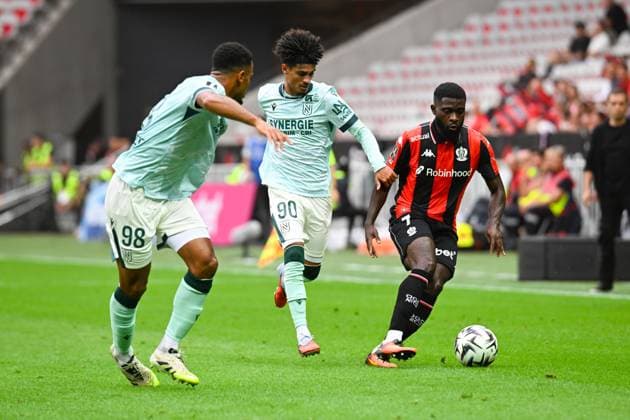 FOOTBALL : OGC Nice VS FC Nantes - Ligue 1 McDonald s - 13 09 2025 JÃ rÃ mie Boga (OGC Nice) - Ligue 1 Mcdonald s match between OGC Nice and Football Club de Nantes on September 13, 2025 at the Allianz Riviera Stadium in Nice. NiceFrance  Copyright: xWilliamxCannarellax