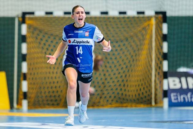 Ona Vegue HSG Blomberg Lippe, 14 cheers after scoring goal GER, HSG Blomberg Lippe vs Thueringer HC, , Matchday 3, Season 2025 2026, 13 09 2025 GER, HSG Blomberg Lippe vs Thueringer HC, , Matchday 3, Season 2025 2026, 13 09 2025 Blomberg Copyright: xEibner-Pressefoto JanxRollingerx EP_JSK