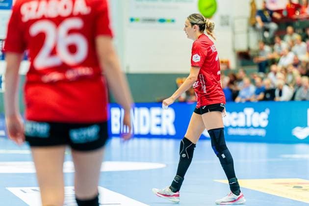 Anika Niederwieser Thueringer HC, 14 must leave the pitch after red card GER, HSG Blomberg Lippe vs Thueringer HC, , Matchday 3, Season 2025 2026, 13 09 2025 GER, HSG Blomberg Lippe vs Thueringer HC, , Matchday 3, Season 2025 2026, 13 09 2025 Blomberg Copyright: xEibner-Pressefoto JanxRollingerx EP_JSK