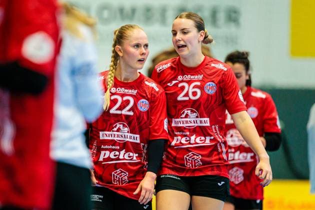 v l Rikke Hoffbeck Thueringer HC, 22 , Anna Szabo Thueringer HC, 26 is disappointed sad after 35 25 defeat GER, HSG Blomberg Lippe vs Thueringer HC, , Matchday 3, Season 2025 2026, 13 09 2025 GER, HSG Blomberg Lippe vs Thueringer HC, , Matchday 3, Season 2025 2026, 13 09 2025 Blomberg Copyright: xEibner-Pressefoto JanxRollingerx EP_JSK