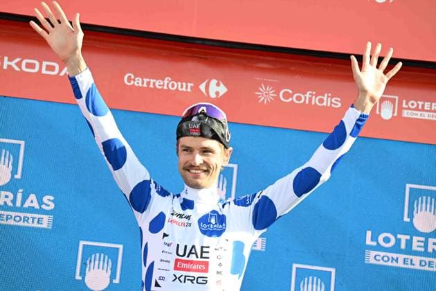 13-09-2025 Vuelta A Espana; Tappa 20 Robledo De Chavela - Bola Del Mundo; 2025, Uae Team Emirates - Xrg; Vine, Jai; Bola Del Mundo; 