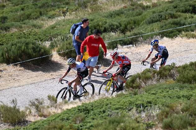 13-09-2025 Vuelta A Espana; Tappa 20 Robledo De Chavela - Bola Del Mundo; 2025, Uae Team Emirates - Xrg; 2025, Visma - Lease A Bike; 2025, Red Bull - Bora Hansgrohe; Almeida, Joao; Vingegaard, Jonas; Hindley, Jai; Bola Del Mundo; 