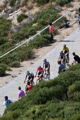 13-09-2025 Vuelta A Espana; Tappa 20 Robledo De Chavela - Bola Del Mundo; 2025, Uae Team Emirates - Xrg; 2025, Visma - Lease A Bike; 2025, Red Bull - Bora Hansgrohe; Almeida, Joao; Vingegaard, Jonas; Hindley, Jai; Bola Del Mundo; 