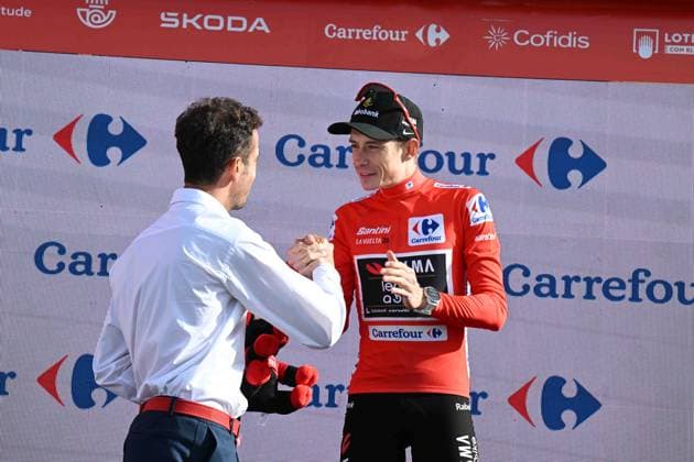 13-09-2025 Vuelta A Espana; Tappa 20 Robledo De Chavela - Bola Del Mundo; 2025, Visma - Lease A Bike; Vingegaard, Jonas; Aru, Fabio; Bola Del Mundo; 