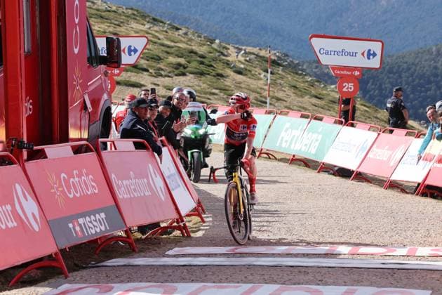 13-09-2025 Vuelta A Espana; Tappa 20 Robledo De Chavela - Bola Del Mundo; 2025, Visma - Lease A Bike; Vingegaard, Jonas; Puerto De Navacerrada; 