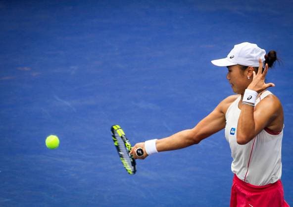 WTA, Tennis Damen 250 SP OPEN SaO PAULO, SP - 13.09.2025: WTA 250 SP OPEN - The first edition of the SP Open, a WTA 250 series tournament played on hard courts, will take place at Villa-Lobos Park, in the west zone of Sao Paulo. The event marks Sao Paulo& 39;s return to the official WTA calendar after 25 years and is the largest women& 39;s tournament in Brazil since 2016. In addition to the sporting competitions with 32 players in the singles and 16 doubles. In the photo, tennis player Janice Tjen (INA) during a SP Open match against tennis player Francesca Jones (GBR) this Saturday (13). (Photo: Aloisio Mauricio Fotoarena) x2805931x  AloisioxMauricio